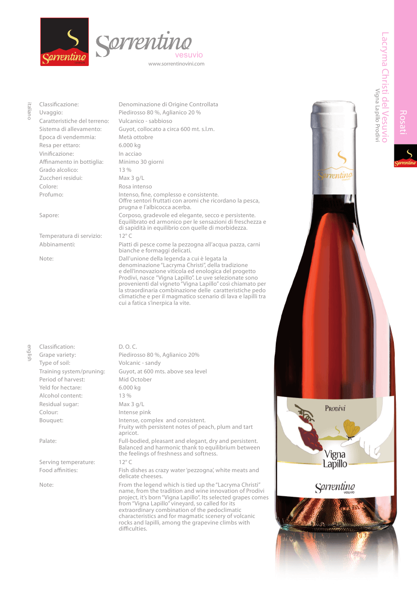 Lacryma Christi del Vesuvio - Rosè